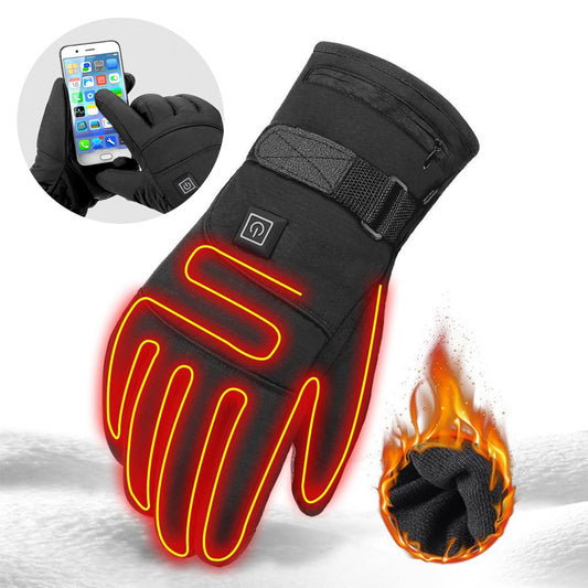 Winter Electric Heated Gloves Motorcycle Touch Screen Gloves - P Rubi's 