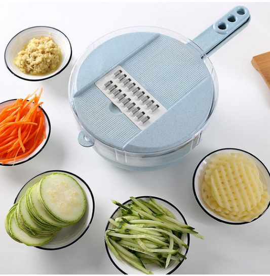 8 In 1 Mandoline Slicer Vegetable Slicer Potato Peeler Carrot Onion Grater With Strainer Vegetable Cutter Kitchen Accessories - P Rubi's 