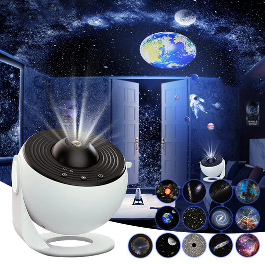 13 In 1 Planetarium Galaxy Starry Sky Projector Night Light Star Aurora Projection Lamp For Kids Bedroom Home Party Decor - P Rubi's 