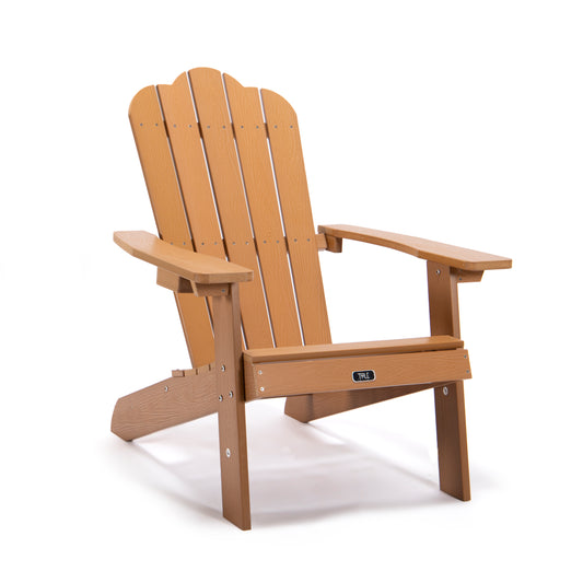 TALE Adirondack Chair Backyard Outdoor Furniture Painted Seating With Cup Holder All-Weather And Fade-Resistant Plastic Wood Ban Amazon - P Rubi's 