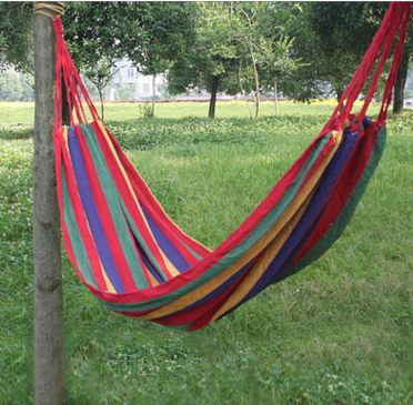 Outdoor Camping And Leisure Room Double Person Singleadult Swing Swing Hammock Canvas Thickening And Widening Children Hammock Toys. - P Rubi's 