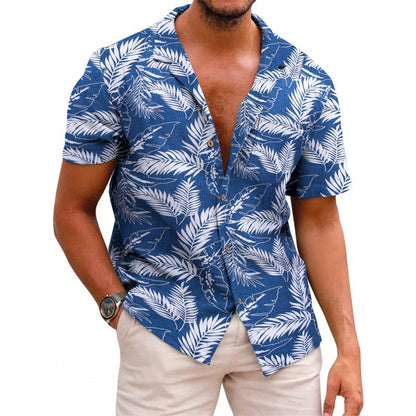 Men's Summer Hawaiian Printed Short-sleeved Shirt - P Rubi's 