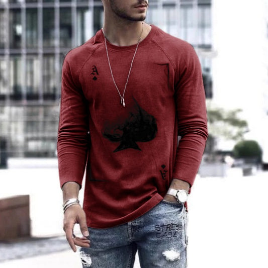 Men's Spring Long-Sleeve Loose Autumn T-Shirts - P Rubi's 