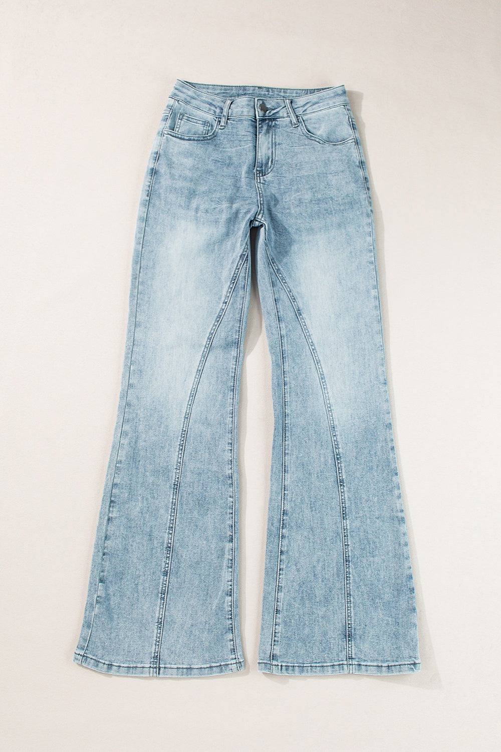 High Waist Bootcut Jeans with Pockets - P Rubi's 