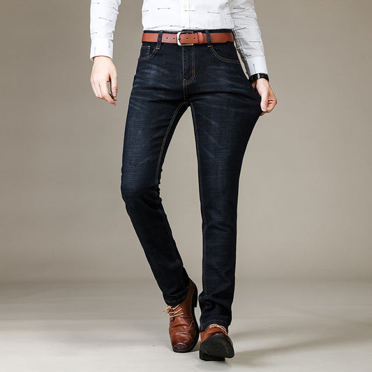 Slim Fit Elastic Straight Jeans - P Rubi's 