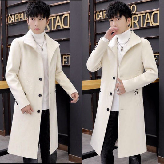 Men's Mid-length Trench Coat