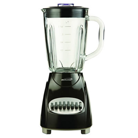 Brentwood 12 Speed Blender with Glass Jar in Black - P Rubi's 