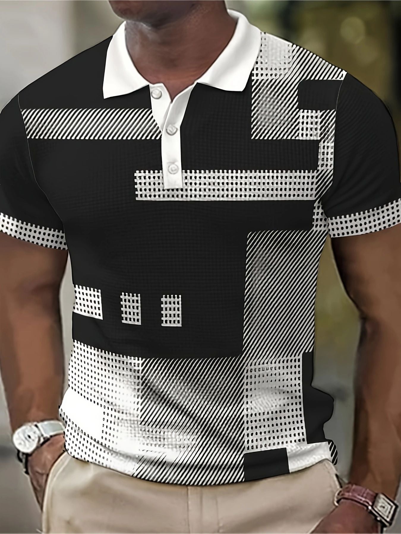 3d Fafger Digital Printing Sports Men's Short Sleeve - P Rubi's 