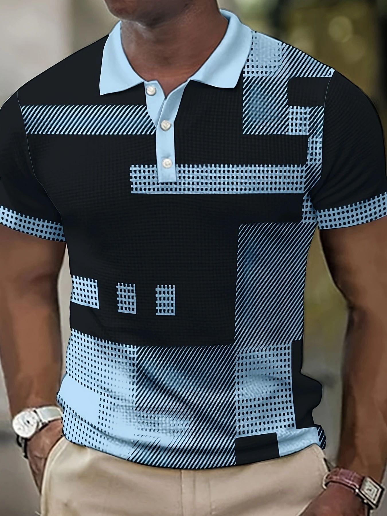 3d Fafger Digital Printing Sports Men's Short Sleeve - P Rubi's 