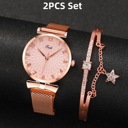 Suit Women's Quartz Watch With Bracelet - P Rubi's 