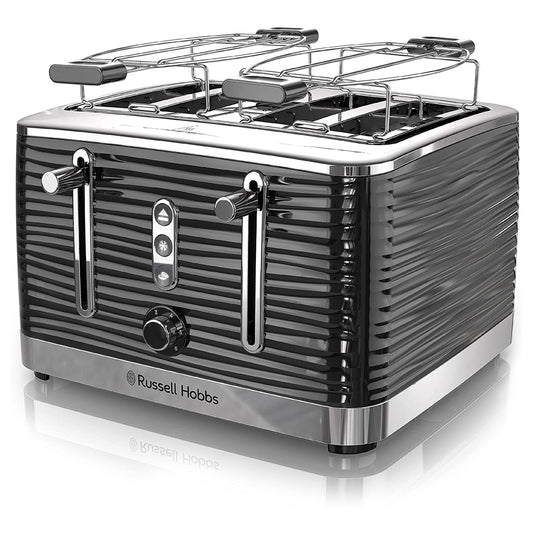 Russell Hobbs Retro Style 4 Slice Toaster in Black - P Rubi's 