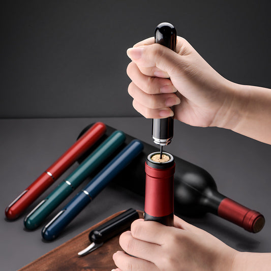 New Red Wine Needle Pen-shaped Air Pressure Bottle Opener Artifact Kitchen Tools Bar Accessories - P Rubi's 