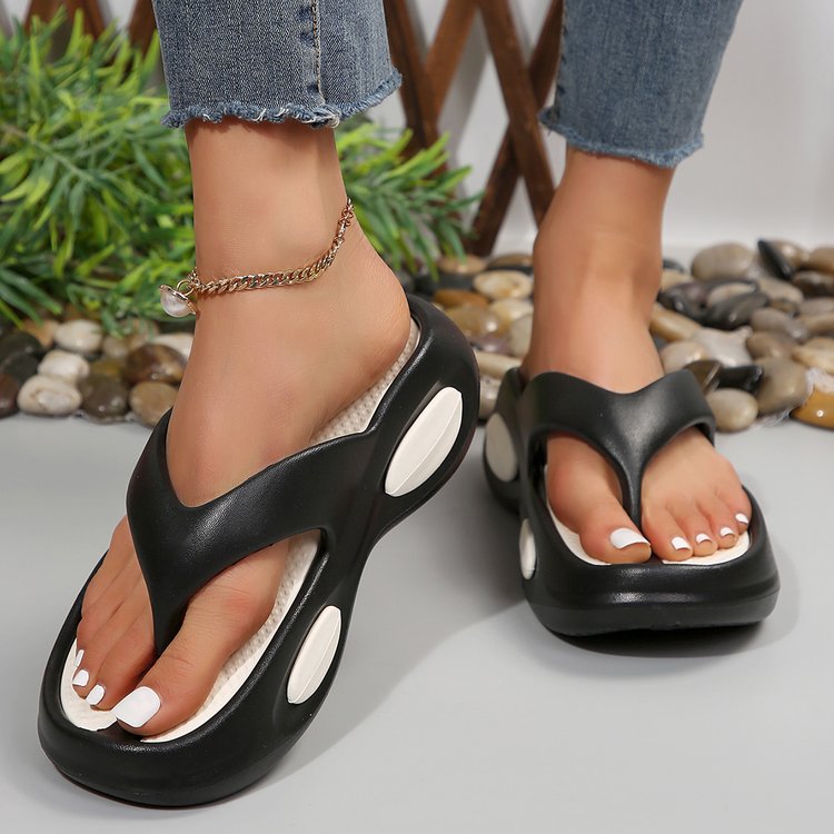 Toe Post Wedge Sandals - P Rubi's 