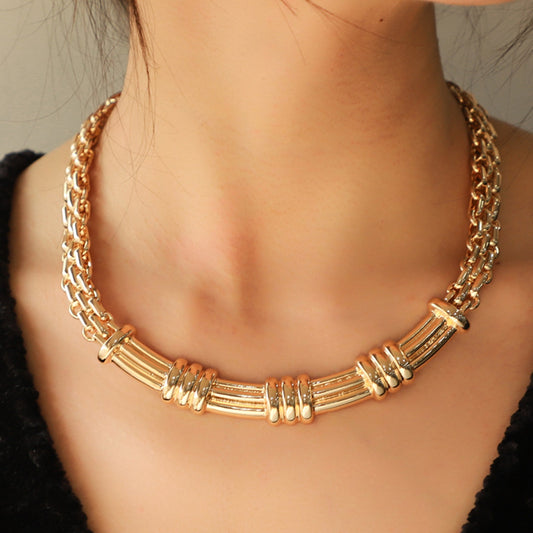 Alloy Iron Chain Necklace - P Rubi's 