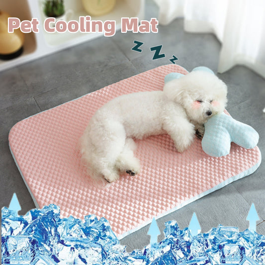 Dog Bed Breathable Cooling Spring Summer Pet Sleeping Mat For Small Medium Dogs Cats Soft Non-slip Dog Kennel Pet Supplies Pet Products - P Rubi's 