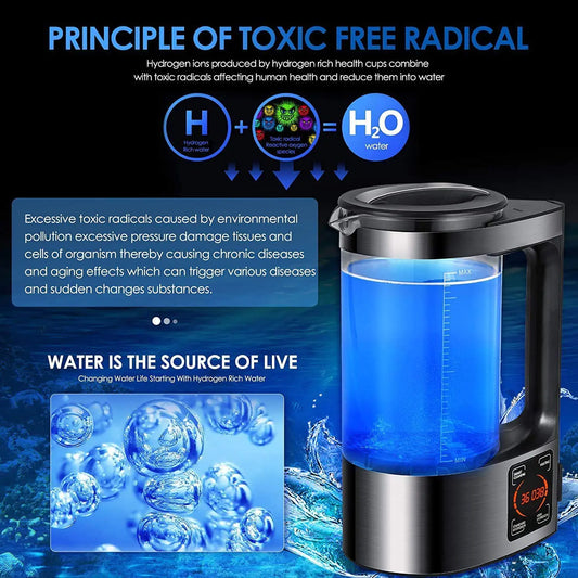 Hydrogen Water Ionizer Machine - Electric Hydrogen Rich Water Machine - P Rubi's 